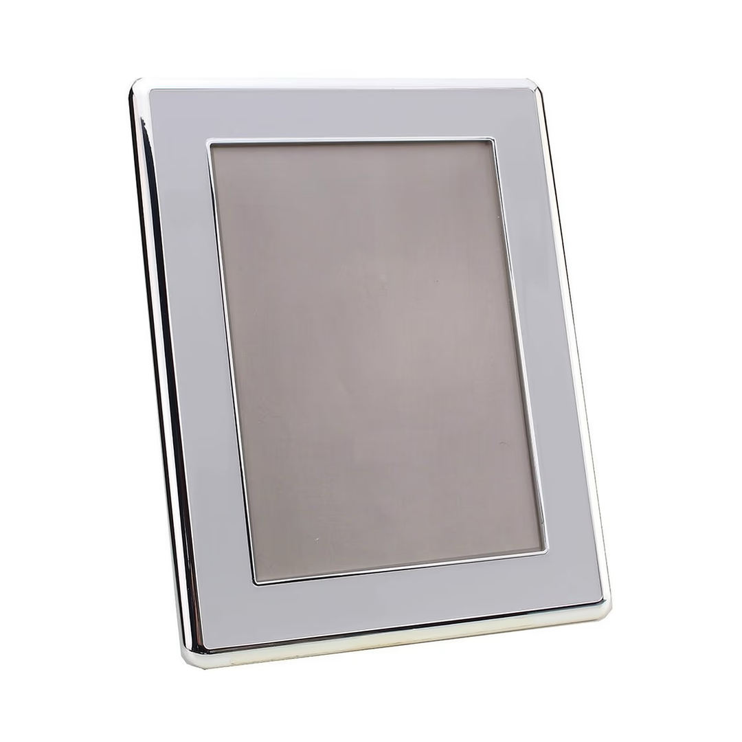 FRAME CHIFFON ENAMEL & SILVER CURVE