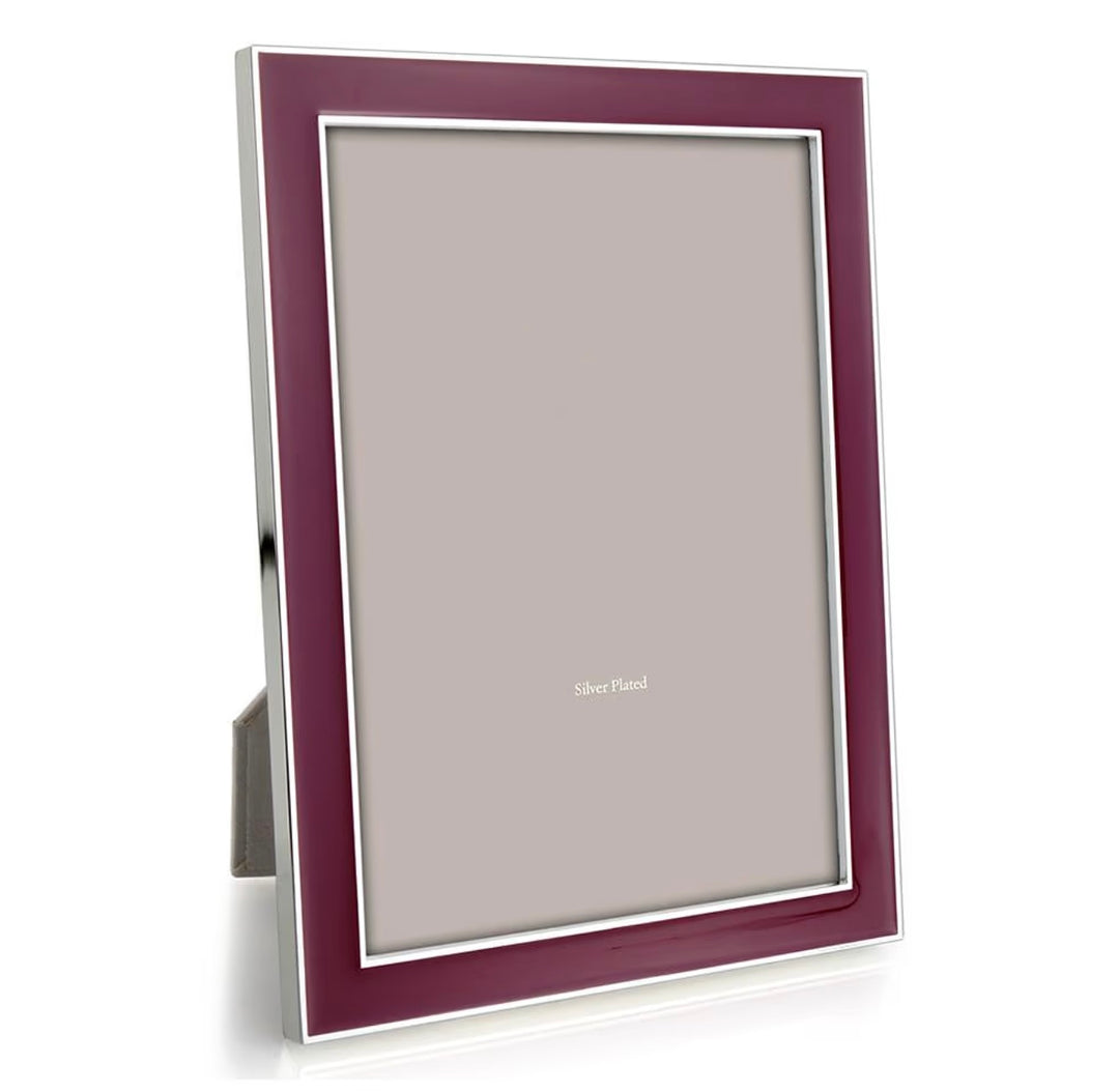 FRAME PLUM & SILVER 5X7