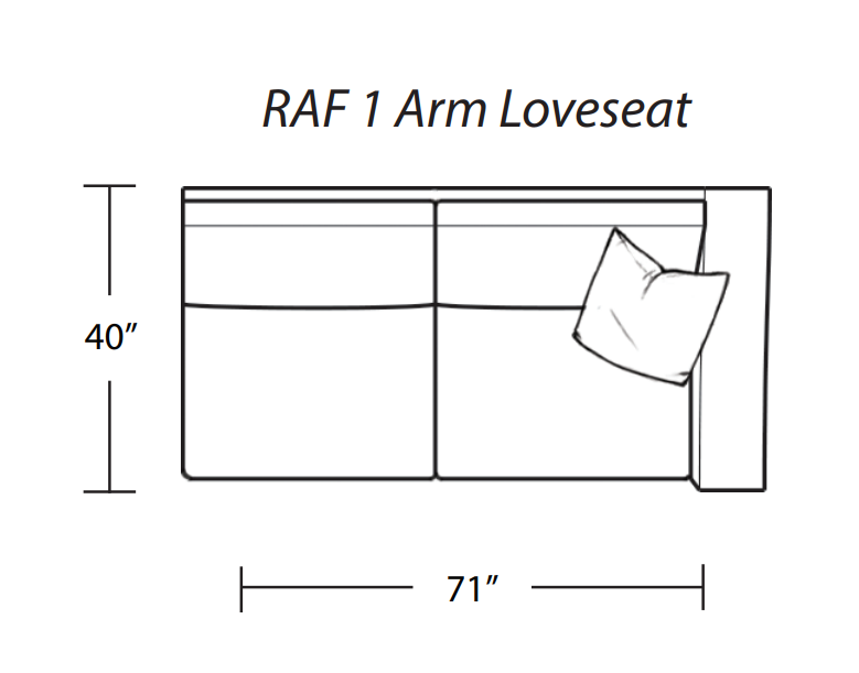 SECTIONAL 2PC X FRED IN MINGLE MOONSTONE #67673