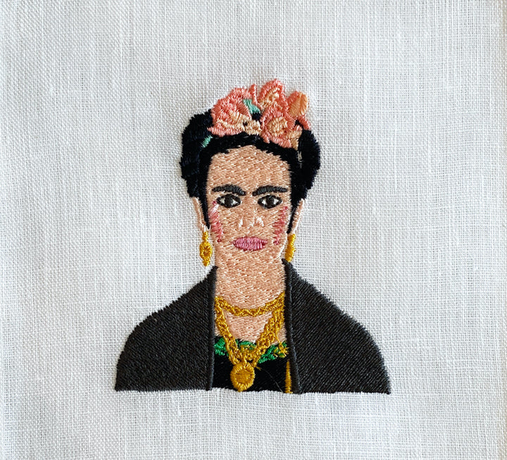 NAPKINS COCKTAIL LINEN FRIDA KAHLO - SET OF 4