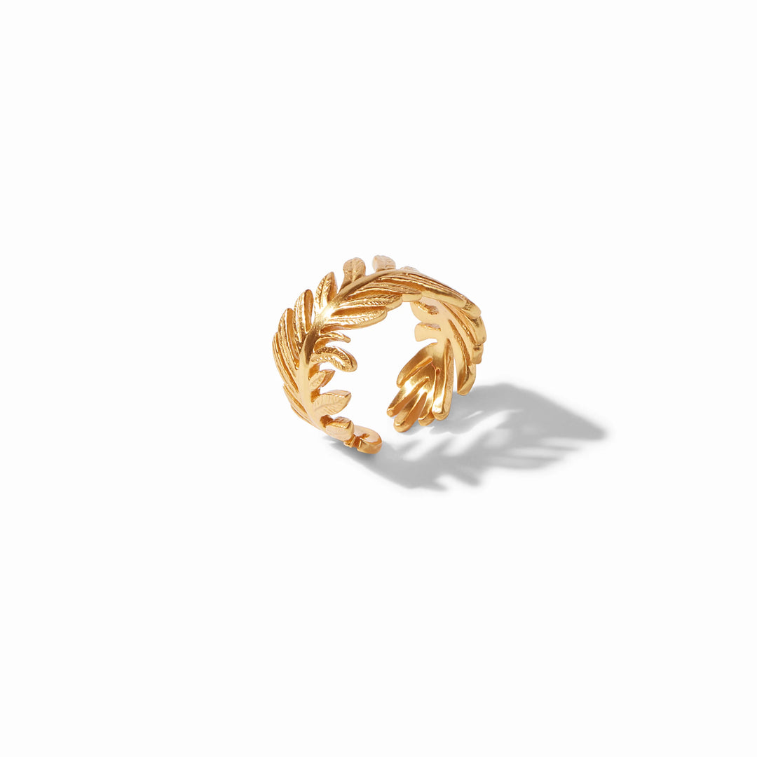 RING FERN GOLD O/S