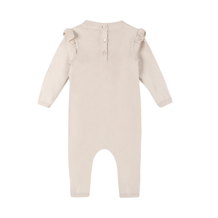 JUMPSUIT FLORAL RUFFLE STONE