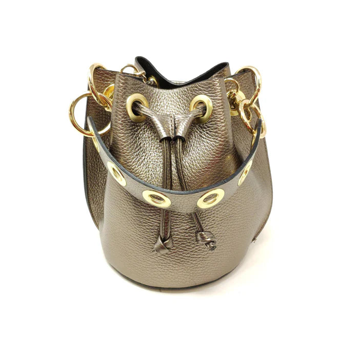 BAG BUCKET LEATHER SMALL