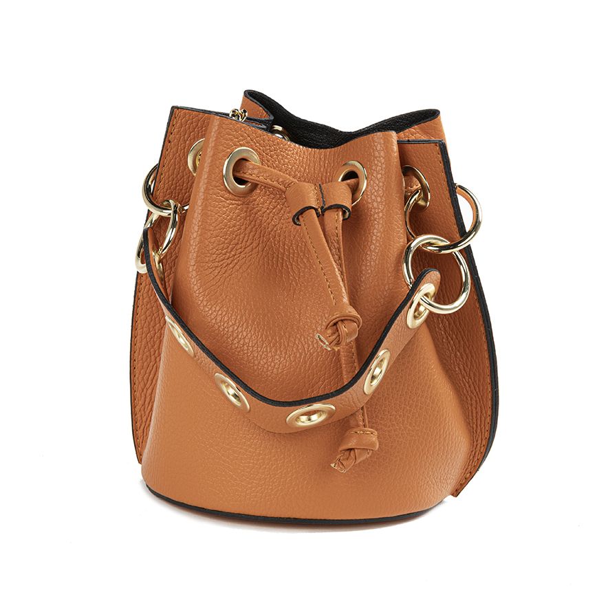 BAG BUCKET LEATHER SMALL