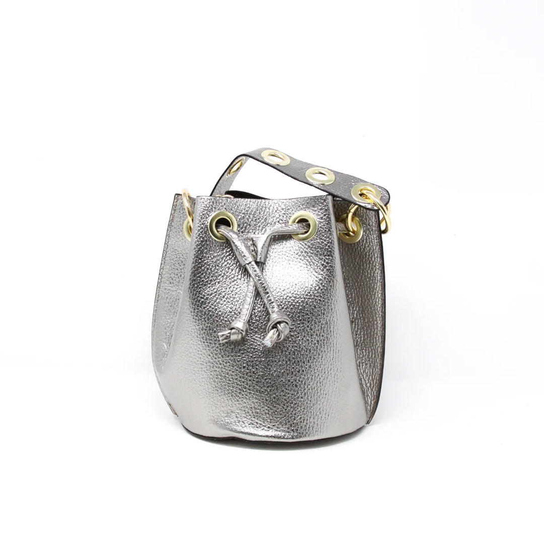 BAG BUCKET LEATHER SMALL
