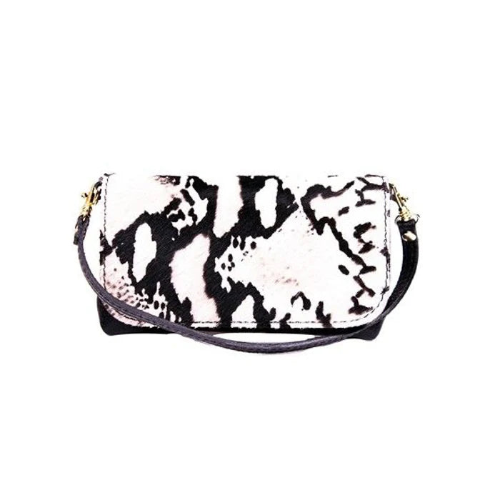 CLUTCH CROSSBODY COWHIDE