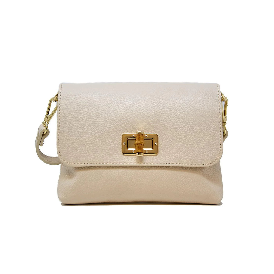 CLUTCH CROSSBODY LEATHER WITH LOCK