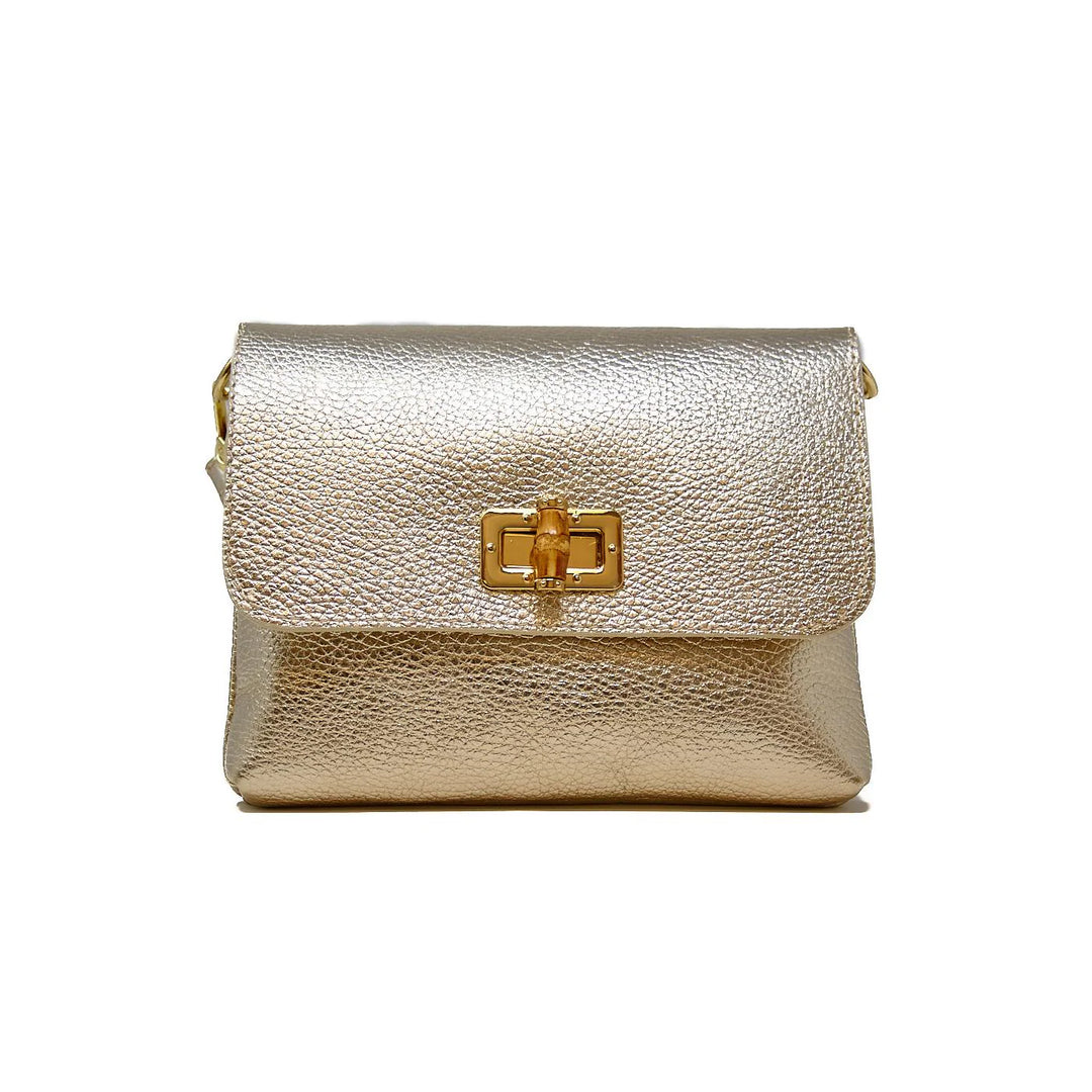 CLUTCH CROSSBODY LEATHER WITH LOCK