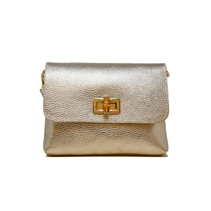 CLUTCH CROSSBODY LEATHER WITH LOCK