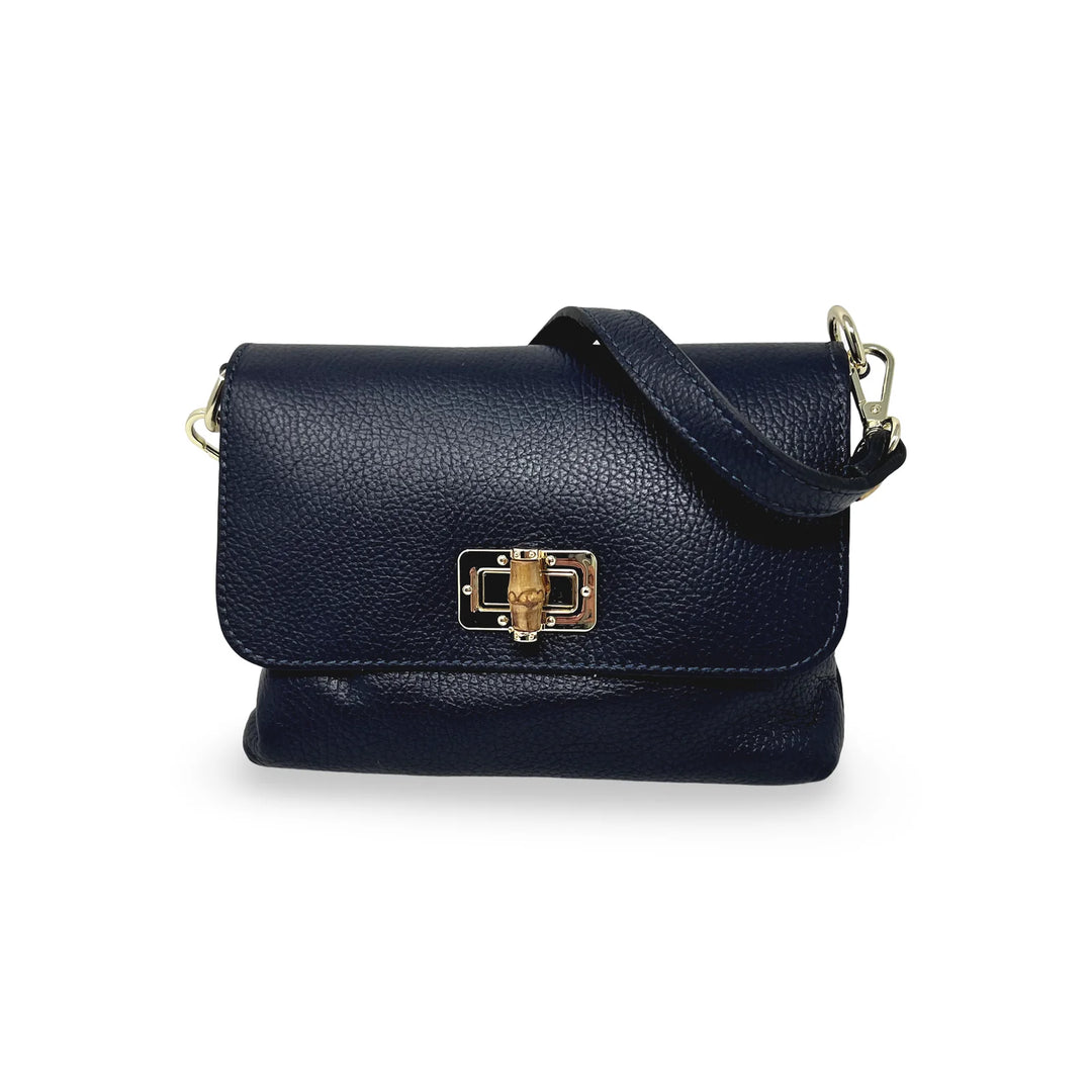 CLUTCH CROSSBODY LEATHER WITH LOCK