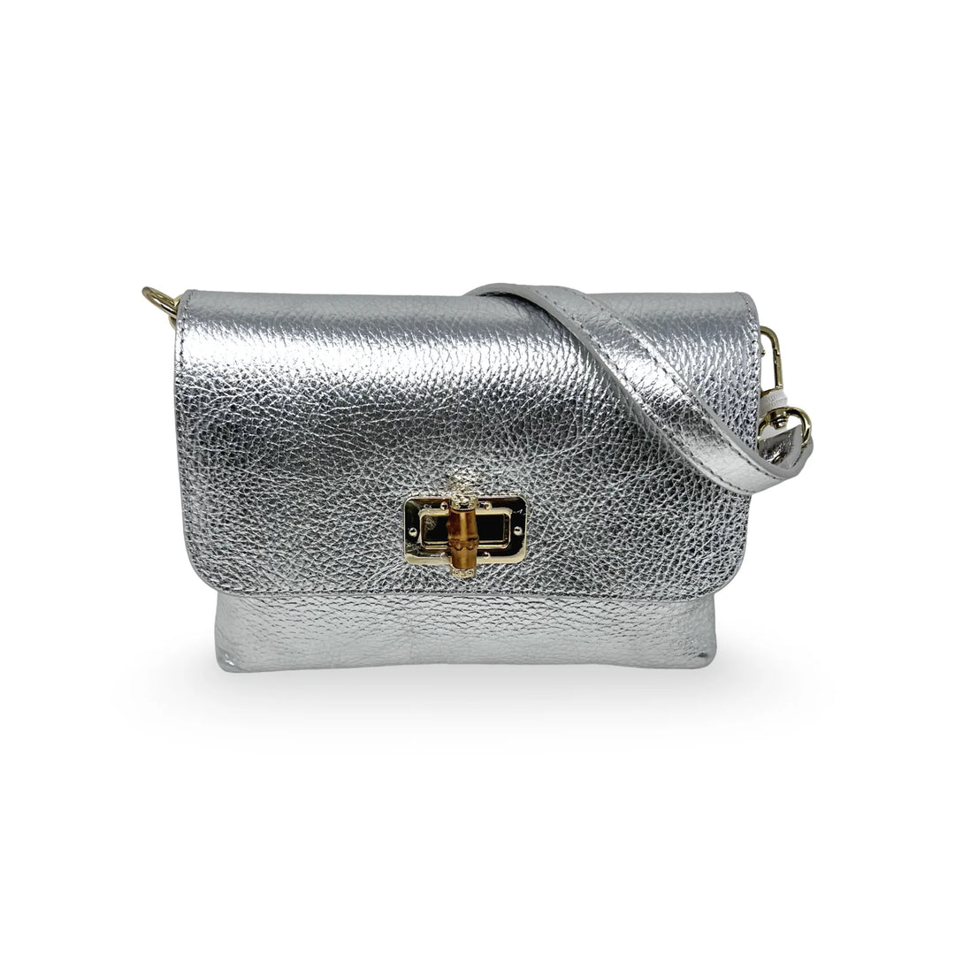 CLUTCH CROSSBODY LEATHER WITH LOCK