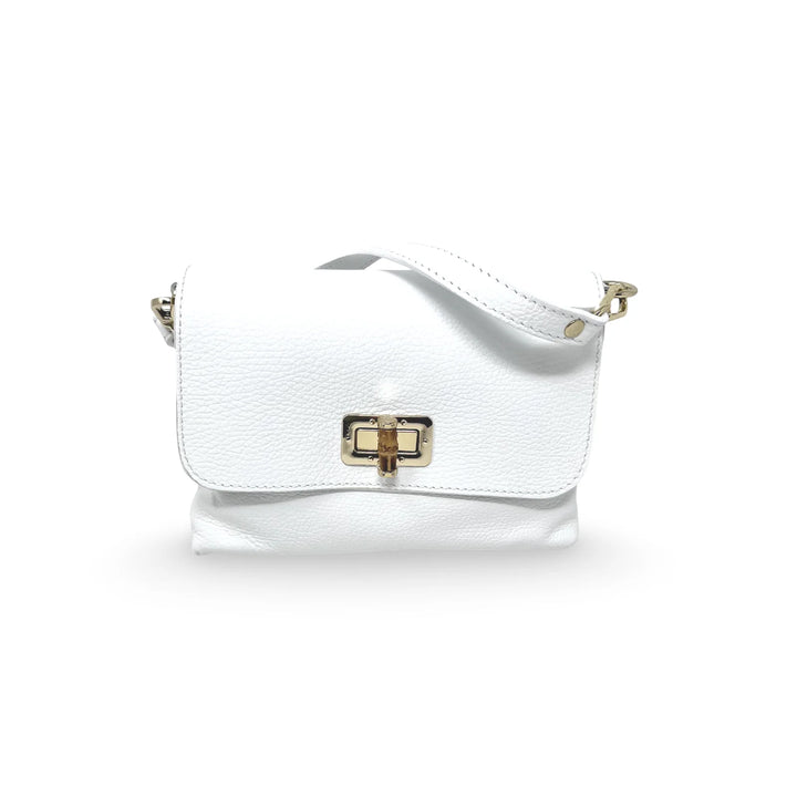 CLUTCH CROSSBODY LEATHER WITH LOCK