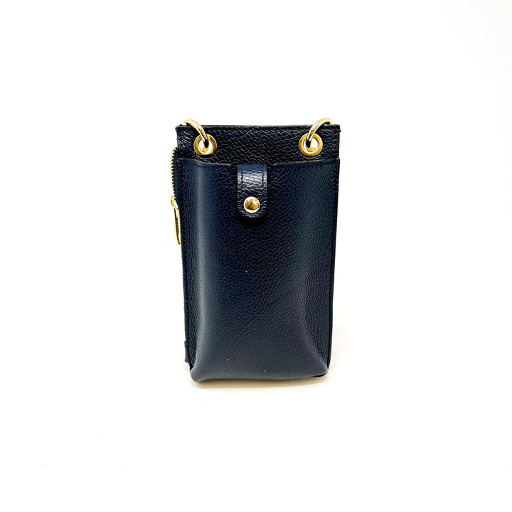 BAG CELL PHONE LEATHER WITH SNAP