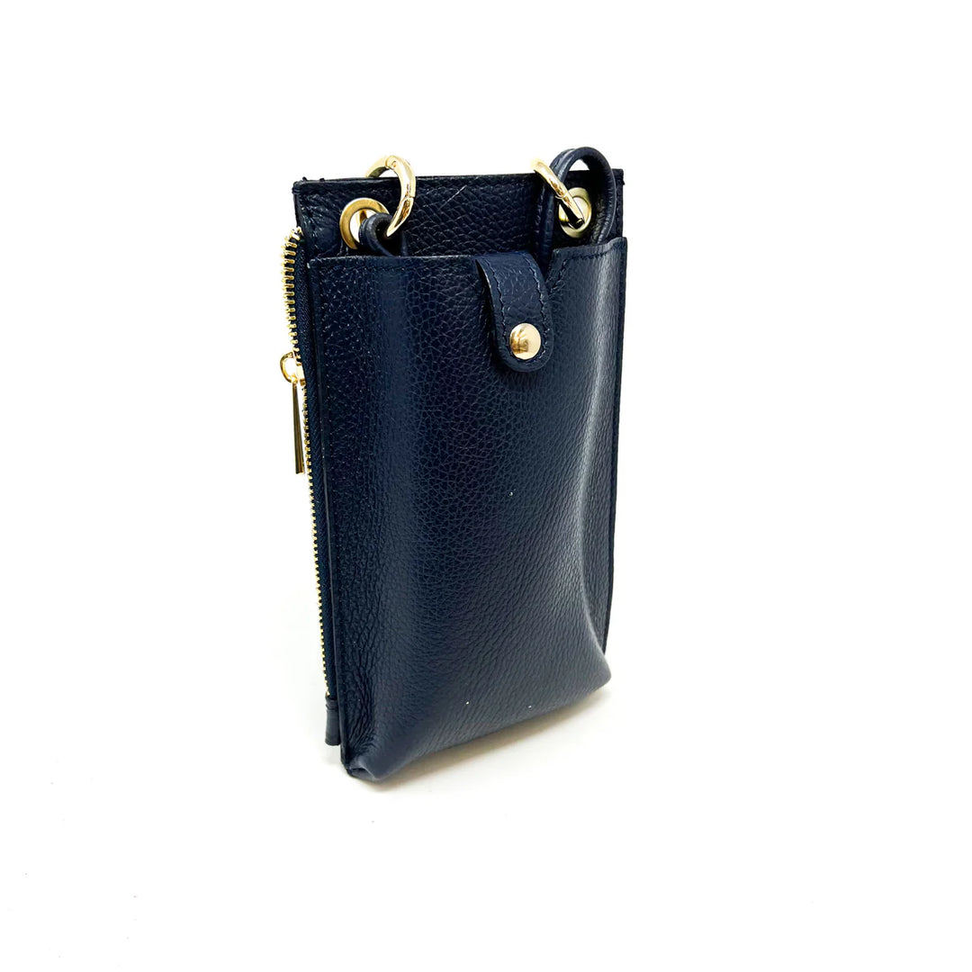BAG CELL PHONE LEATHER WITH SNAP