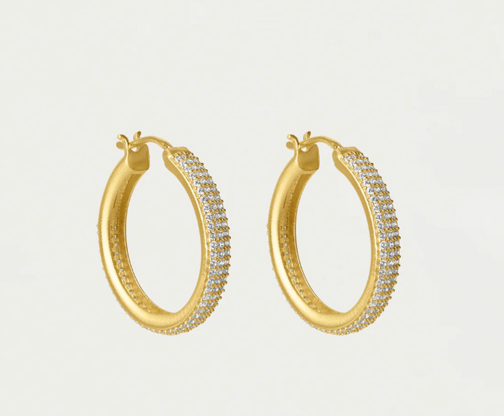 EARRINGS GISELLE PAVE HOOP