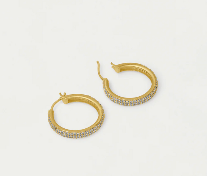 EARRINGS GISELLE PAVE HOOP