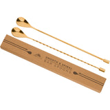 BAR SPOONS GOLD SET OF TWO