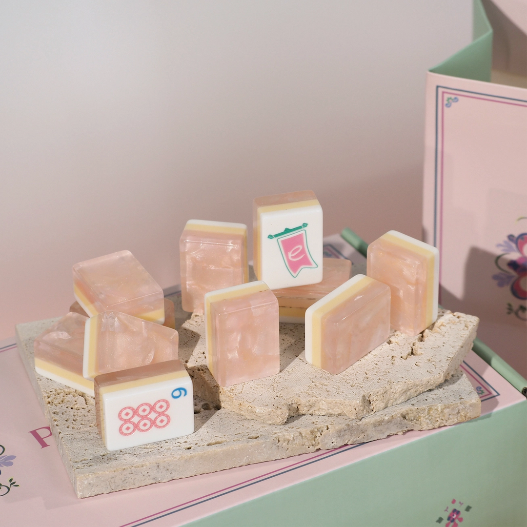 MAHJONG SET GARDEN PARTY BLUSH PEARL