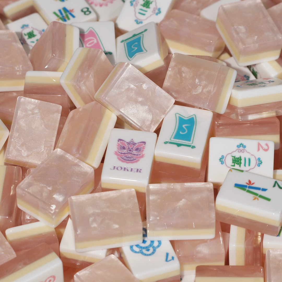 MAHJONG SET GARDEN PARTY BLUSH PEARL