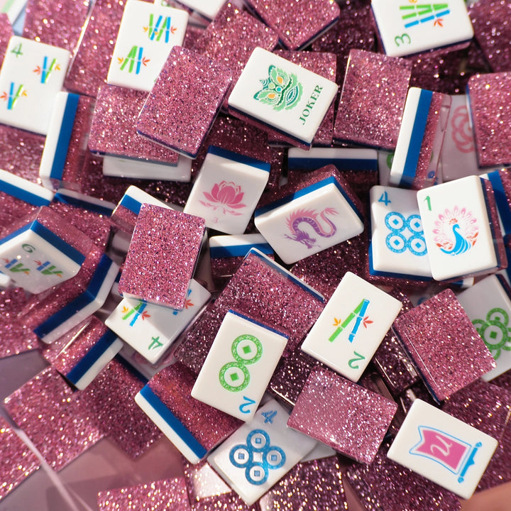 MAHJONG SET GARDEN PARTY PINK STARDUST
