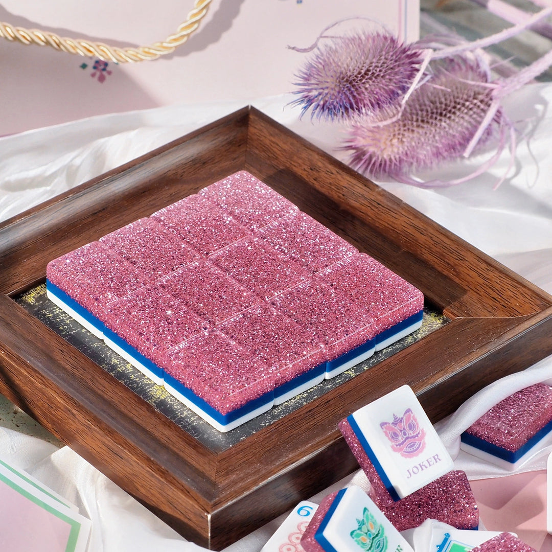 MAHJONG SET GARDEN PARTY PINK STARDUST