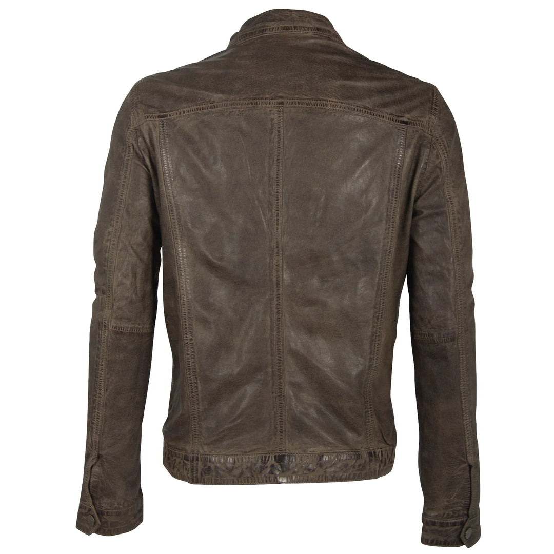 JACKET MEN'S LEATHER GEOFF UF ELEPHANT