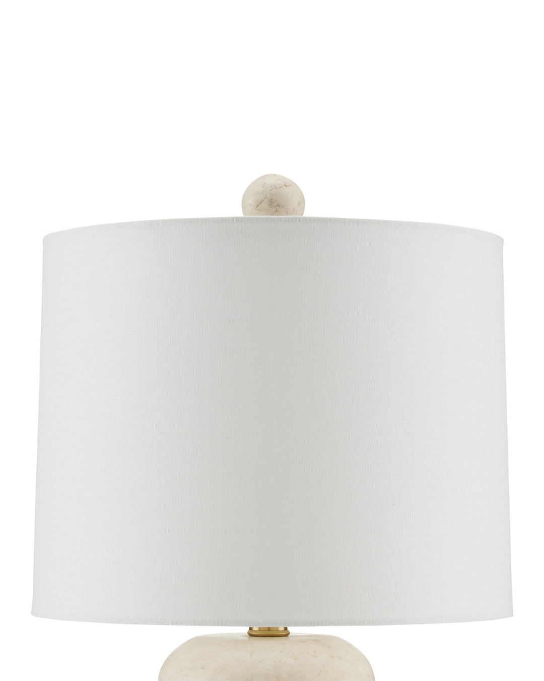 TABLE LAMP WHITE TRAVERTINE