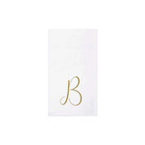 NAPKINS PAPER GUEST TOWEL GOLD MONOGRAM ALPHABET