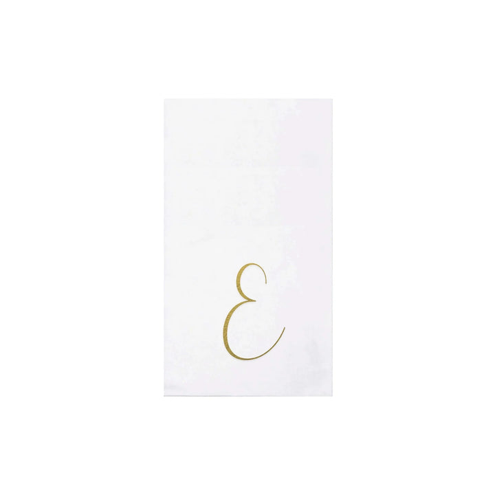 NAPKINS PAPER GUEST TOWEL GOLD MONOGRAME ALPHABET