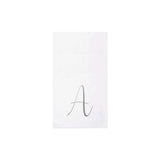 NAPKINS PAPER GUEST TOWEL SILVER MONOGRAME ALPHABET