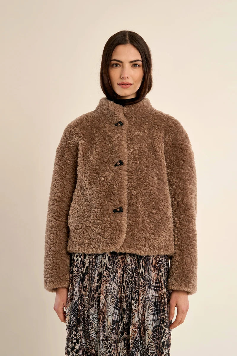 COAT IMITATION SHEEPSKIN SHORT