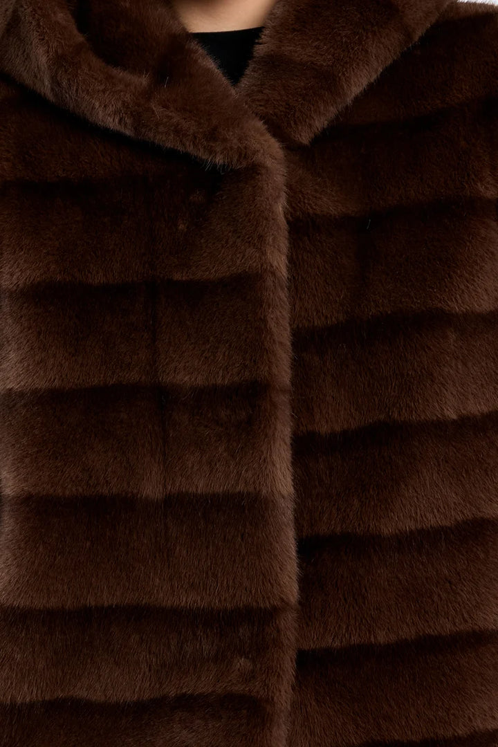 JACKET IMITATION FUR SLEEVELESS