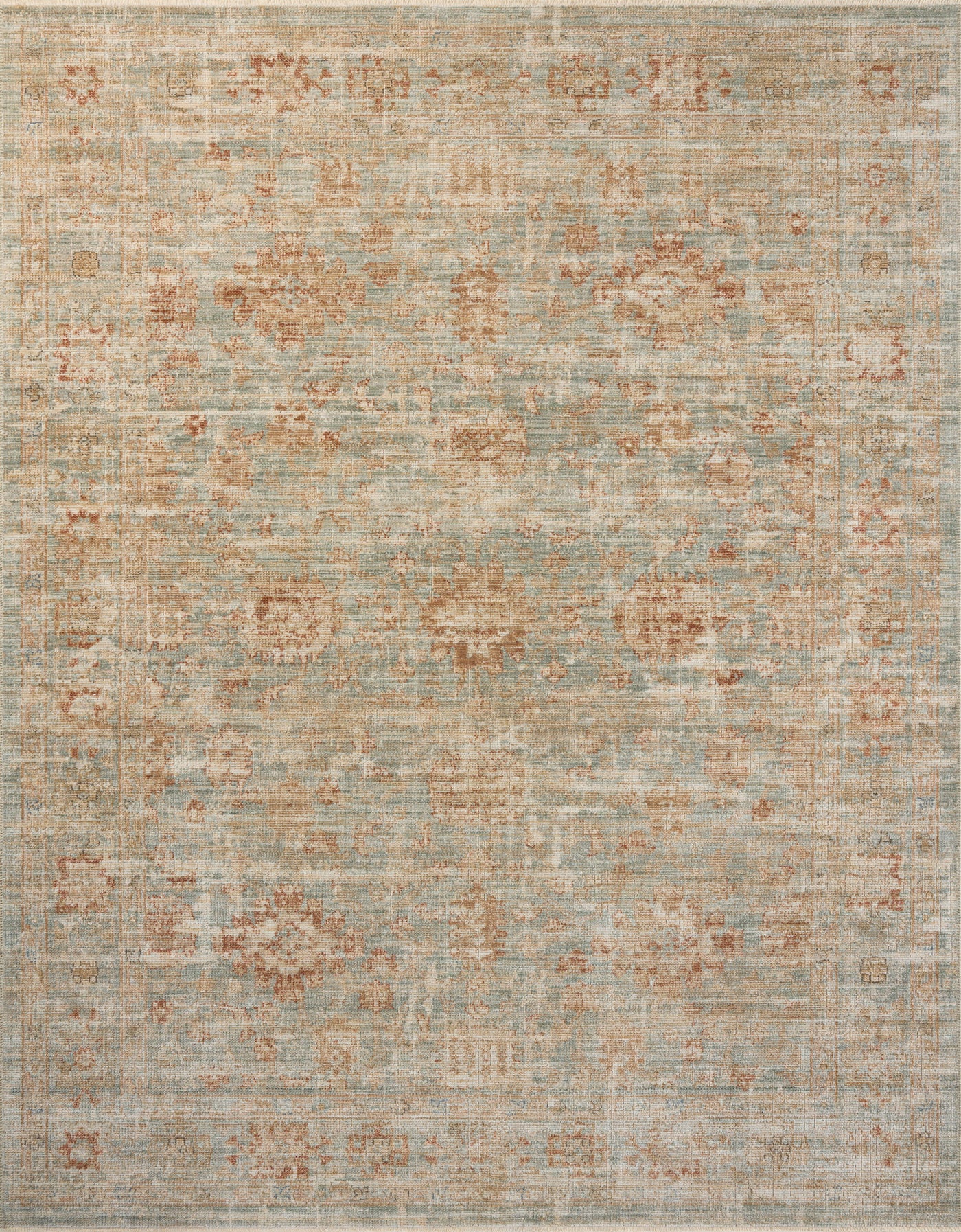 RUG HER AQUA TERRACOTTA 2'X3' #78989