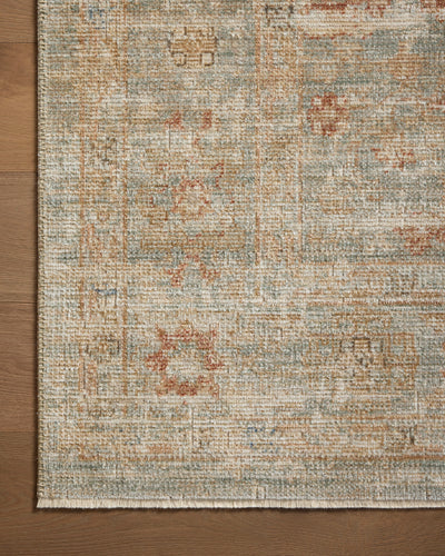 RUG HER AQUA TERRACOTTA 2'X3' #78989