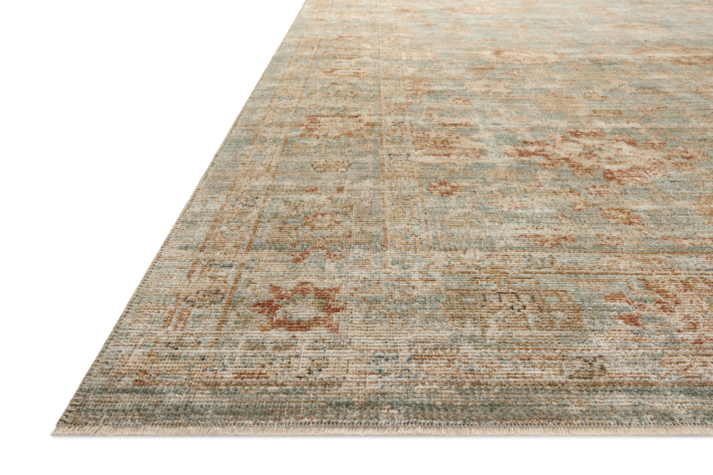 RUG HER AQUA TERRACOTTA 2'X3' #78989