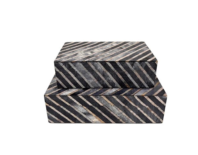 BOX CHEVRON ARROW BLACK & GRAY