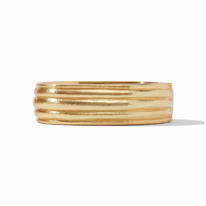 BANGLE STATEMENT HINGE HAVANA GOLD