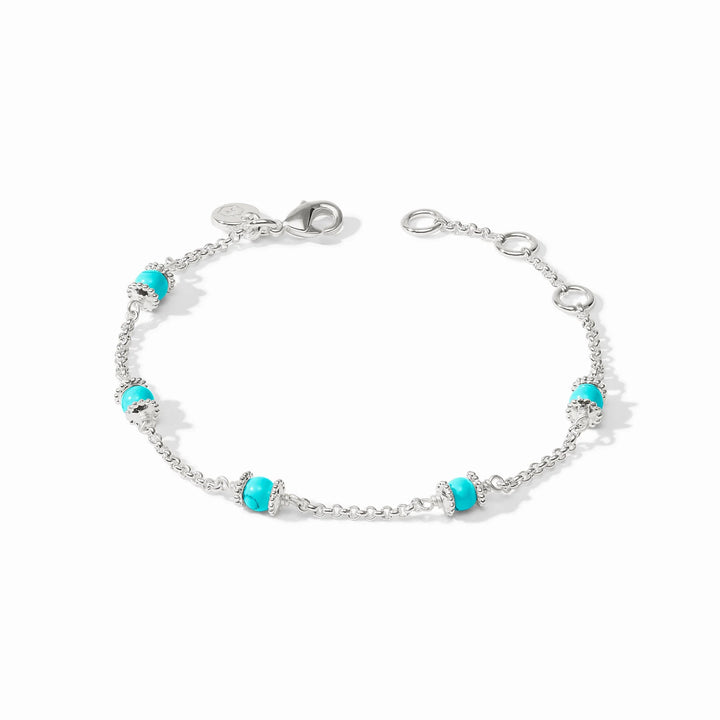 BRACELET HYDRA TURQUOISE BLUE SILVER