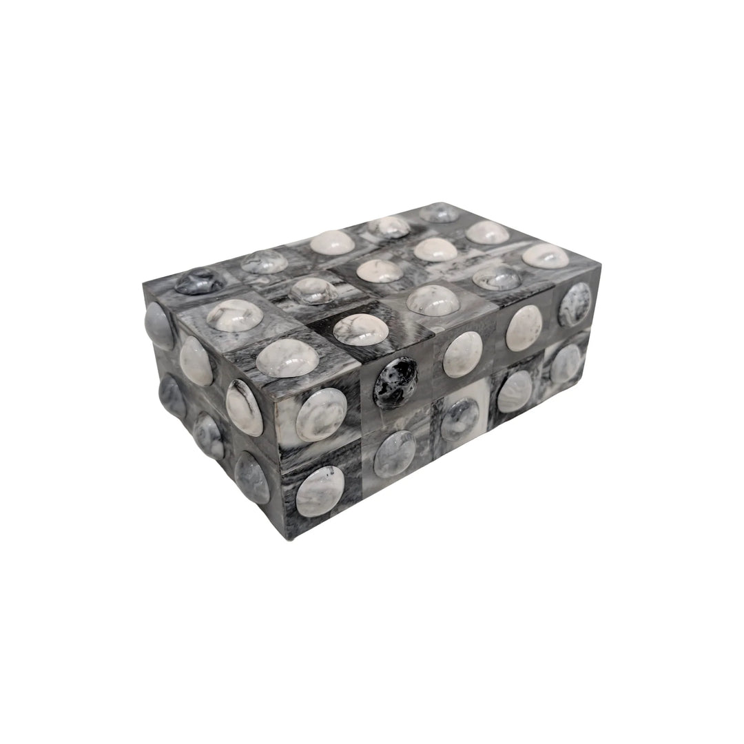 BOX GREY W/ BUTTONS