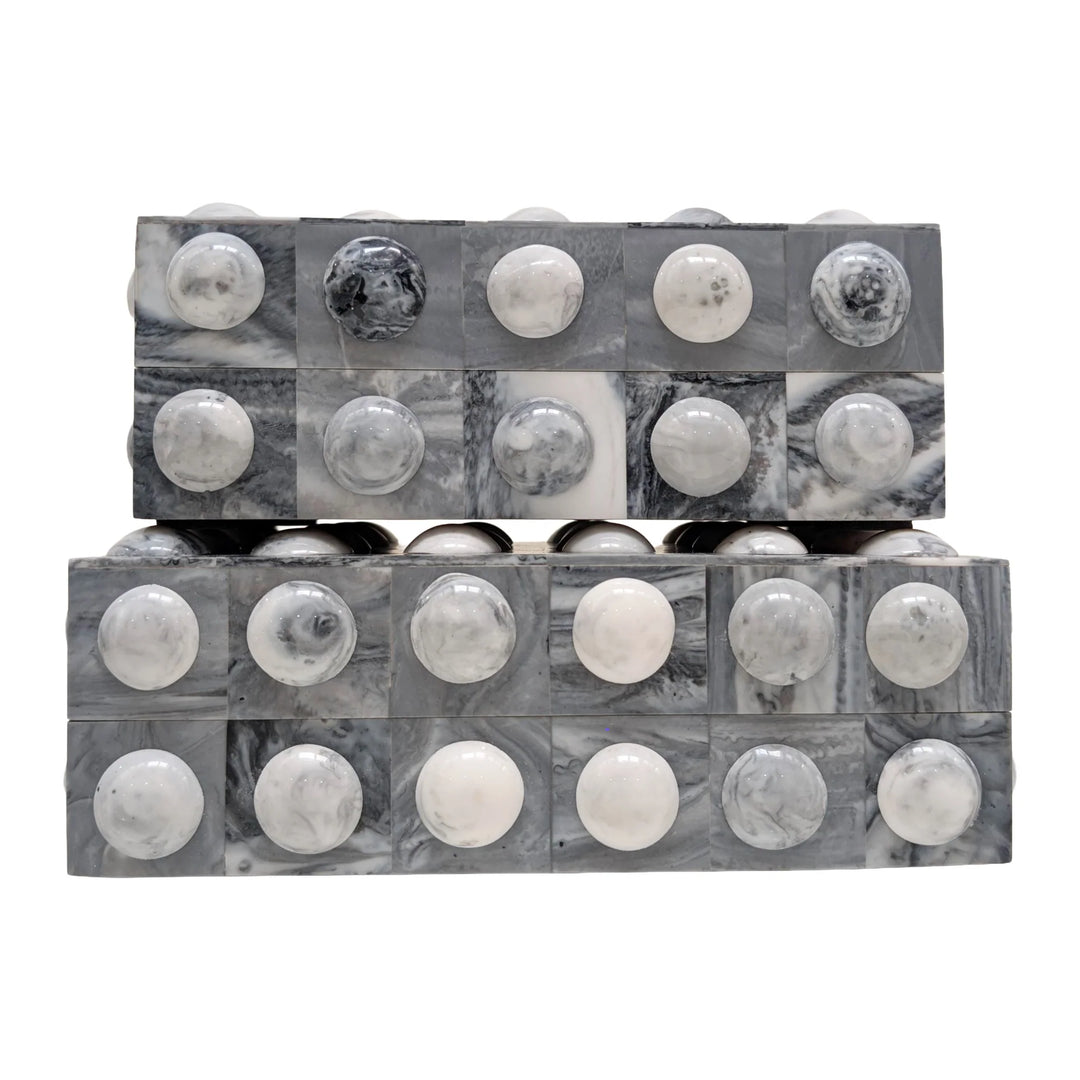 BOX GREY W/ BUTTONS