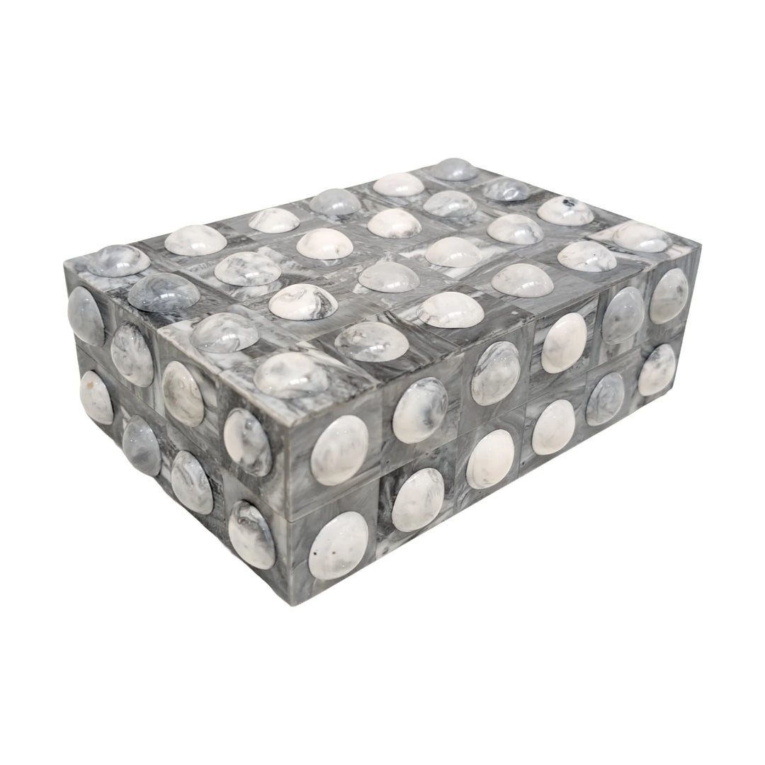 BOX GREY W/ BUTTONS