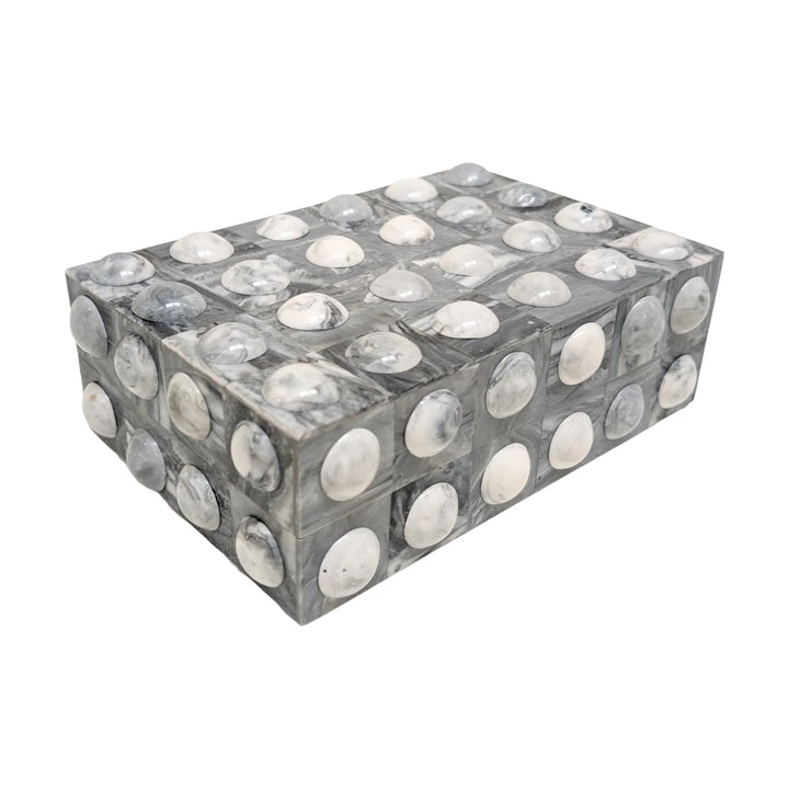 BOX GREY W/ BUTTONS