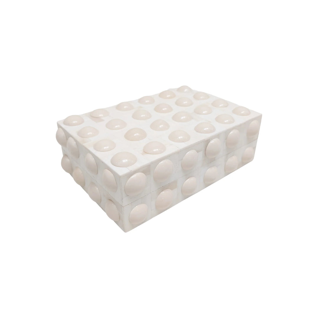 BOX BUTTON BONE WHITE