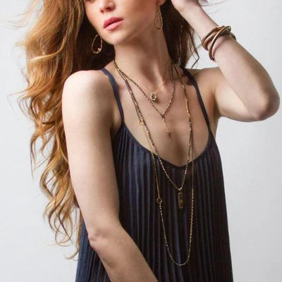 NECKLACE PYRITE GLITZ GALAXY