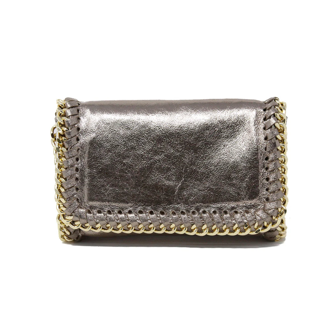 CLUTCH GOLD CHAIN STITCH