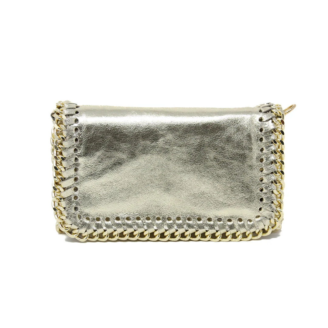 CLUTCH GOLD CHAIN STITCH