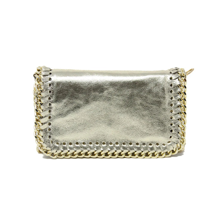 CLUTCH GOLD CHAIN STITCH