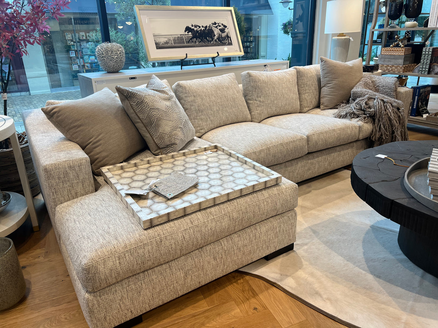 SOFA SECTIONAL 2 PIECE X FRED IN MINGLE MOONSTONE