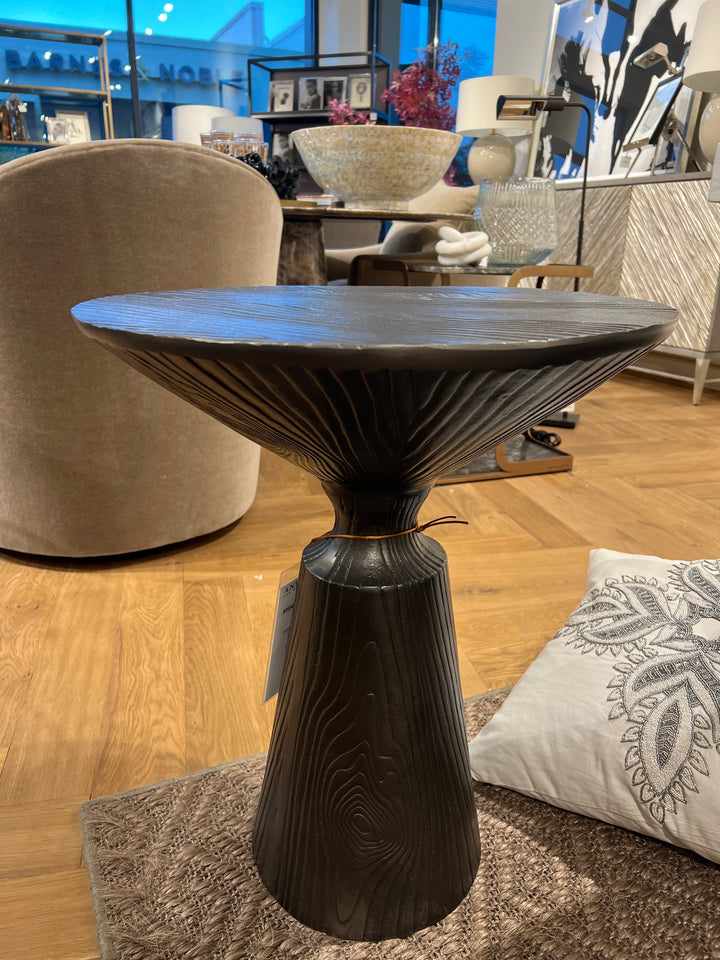 END TABLE GRAPHITE FAUX BOIS (NRD) #58616