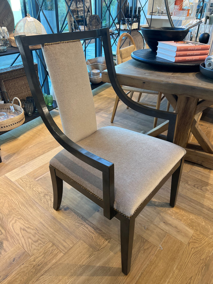 CHAIR GRAY WITH SILK MOHAIR #28761